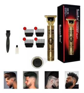 Máquina de cortar barba e cabelo com bateria recarregável 1200mA
